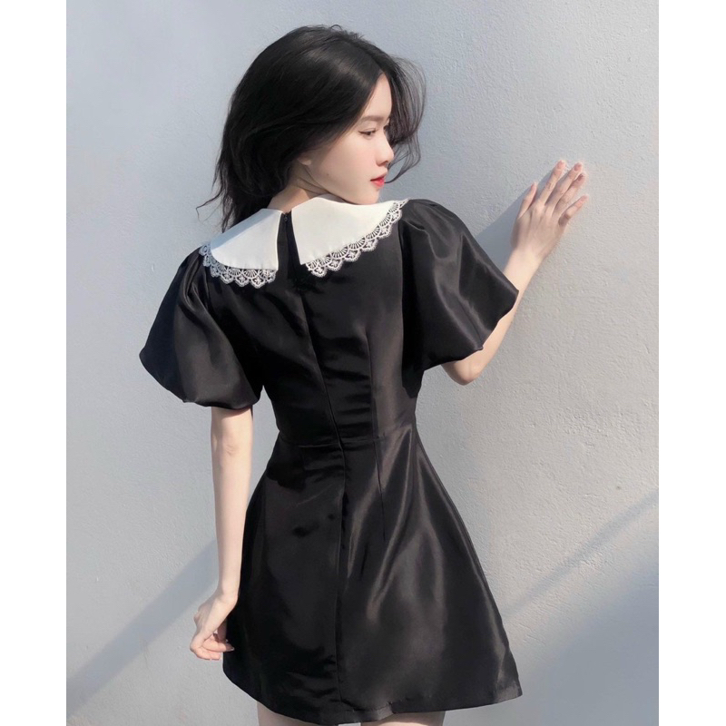 Váy Đen Thiết Kế Tay Phồng Xoè Tiểu Thư Size S M L Chất Taffa V378 Phù Hợp Chụp Kỉ Yếu Dự Tiệc AĐ BOUTIQUE