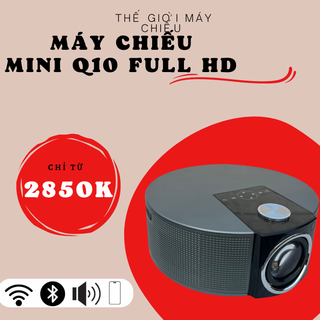 { Q10 & TÀI KHOẢN XEM PHIM } Máy Chiếu Q10 - Full HD - 1080P - hỗ trợ chiếu video ultra HD, hỗ trợ chiếu 150inh!!!