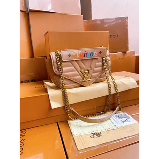 Túi l.v wave quai chữ size 22