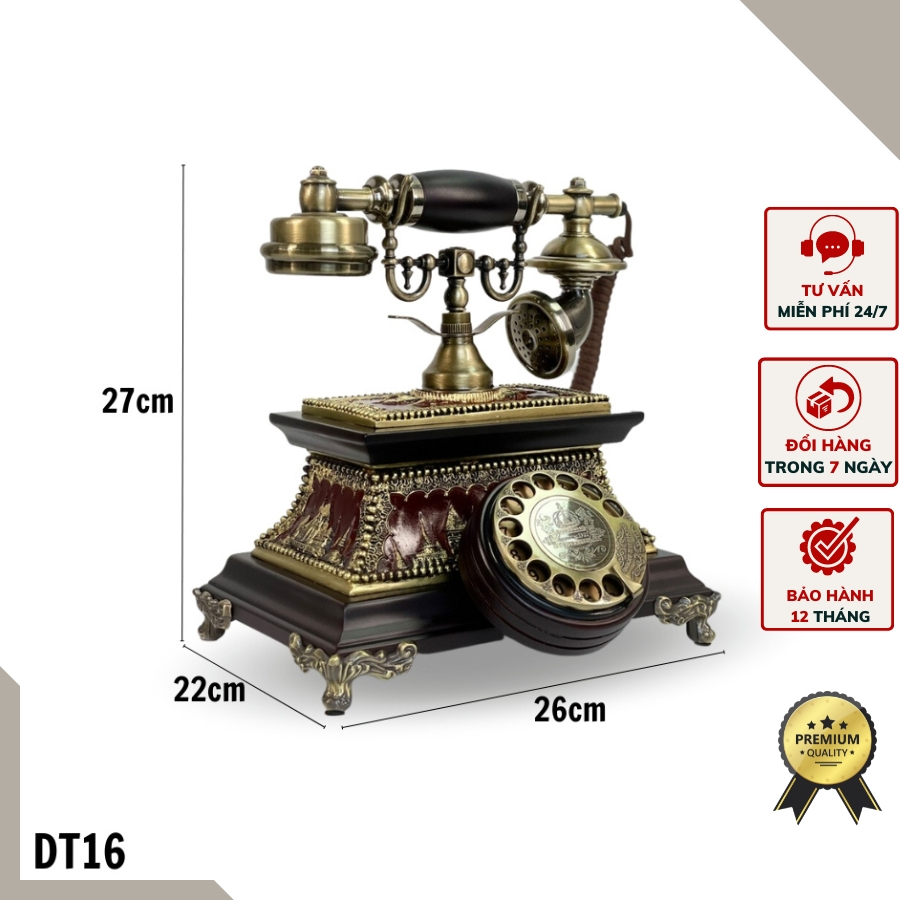 Điện Thoại Tân Cổ Điển Sang Trọng Hoài Niệm Về Thế Kỉ Trước DT16