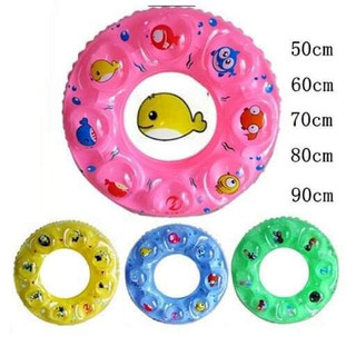 Phao bơi hình tròn dày dặn 2 lớp cho bé tập bơi,size 70cm,80cm,90cm