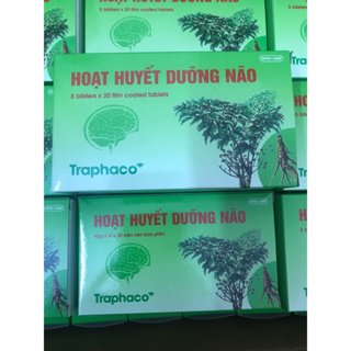 Hoạt huyết dưỡng não Traphaco hộp 100 viên giúp lưu thông máu hỗ trợ đau