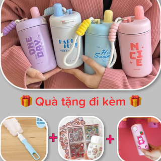 Bình nước giữ nhiệt văn phòng dễ thương cốc giữ nhiệt phong cách hàn quốc IONX 304 CAO CẤP