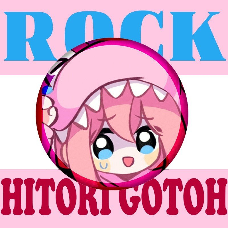 Huy hiệu IN HÌNH Bocchi The Rock ver KHỦNG LONG manga anime chibi quà tặng xinh xắn độc đáo