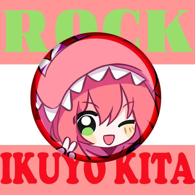 Huy hiệu IN HÌNH Bocchi The Rock ver KHỦNG LONG manga anime chibi quà tặng xinh xắn độc đáo