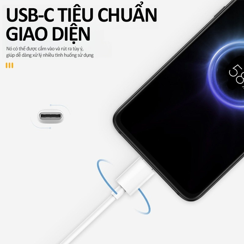 30m 1/2A Dây Cáp Sạc Nhanh Micro USB/Type-C Cho điện thoại OPPO/VIVO/Huawei/XiaoMi-RA