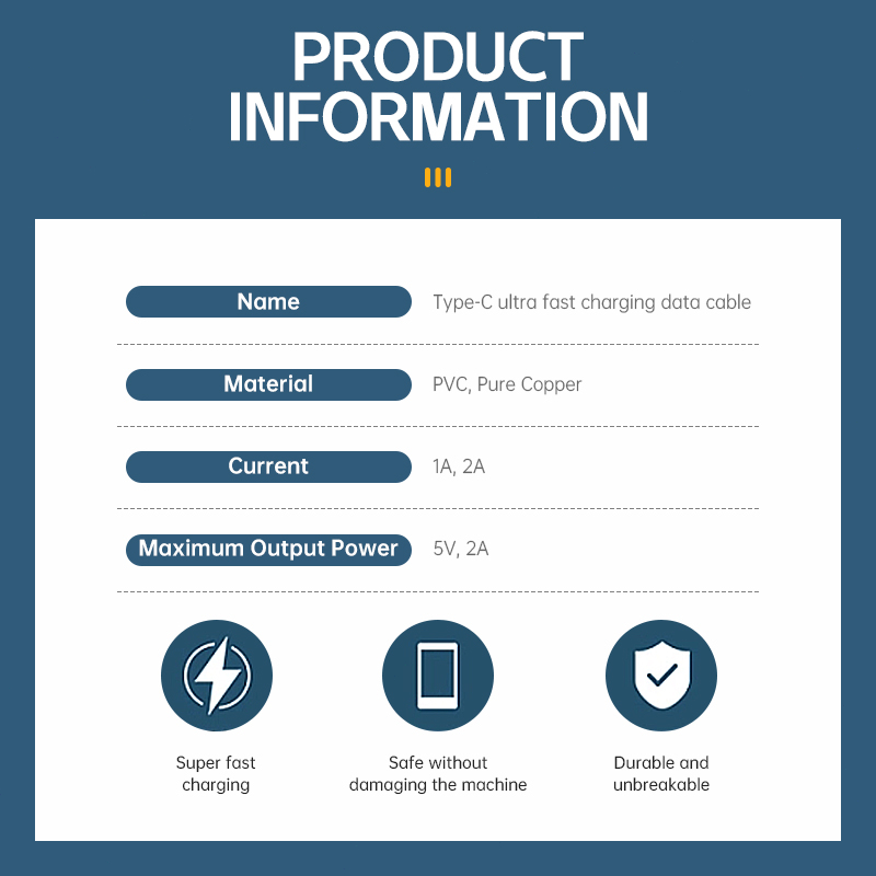 30m 1/2A Dây Cáp Sạc Nhanh Micro USB/Type-C Cho điện thoại OPPO/VIVO/Huawei/XiaoMi-RA