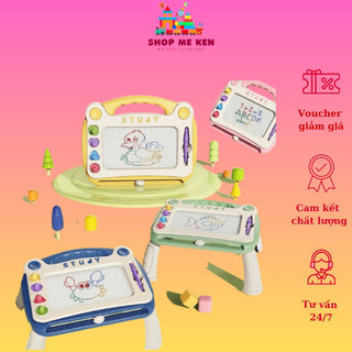 Bảng viết tự xóa không chân và có chân, bảng từ tính viết vẽ thông minh cho bé, bảng gạt tự xóa từ tính tiện lợi cho bé