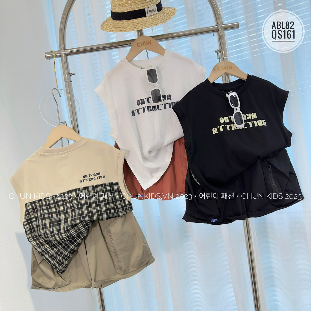 ABL82 - ÁO balo mix Caro sau lưng Ont.. Attractive cho Bé