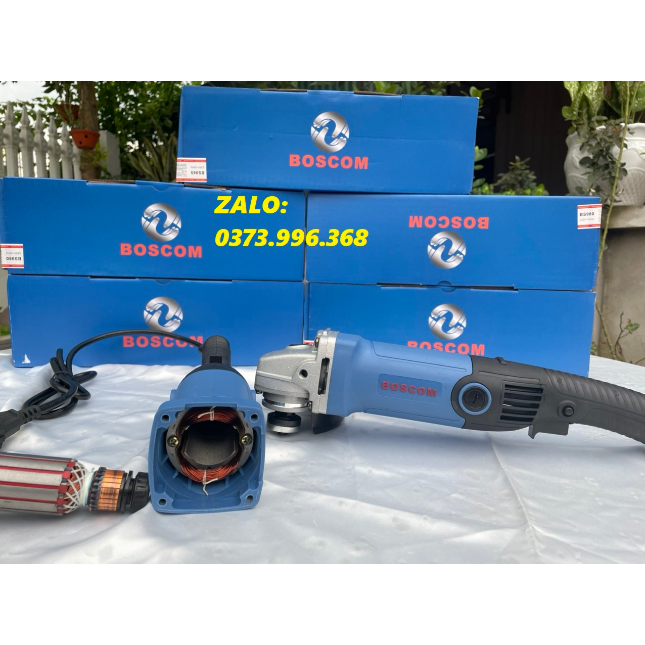 Máy mài máy cắt cầm tay BOSCOM 980W tiện lợi