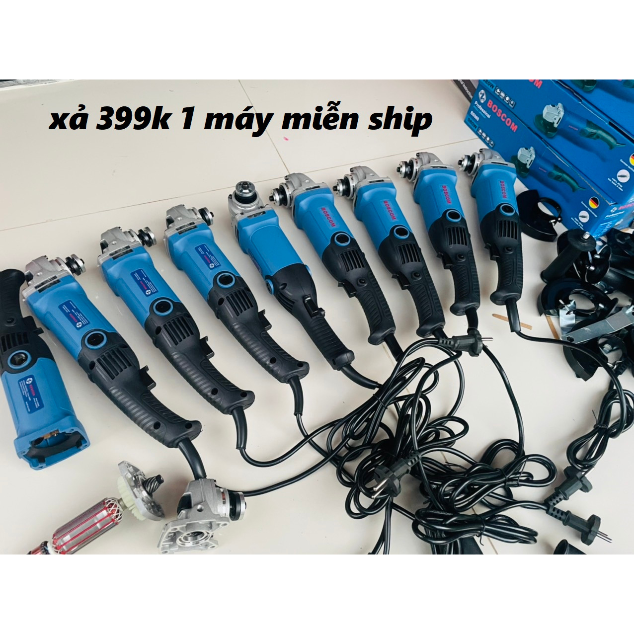 Máy mài máy cắt cầm tay BOSCOM 980W tiện lợi