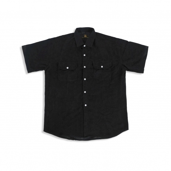 MONATA BLUELIGHT Velvet shirt Black - Sơ mi tăm nhung unisex