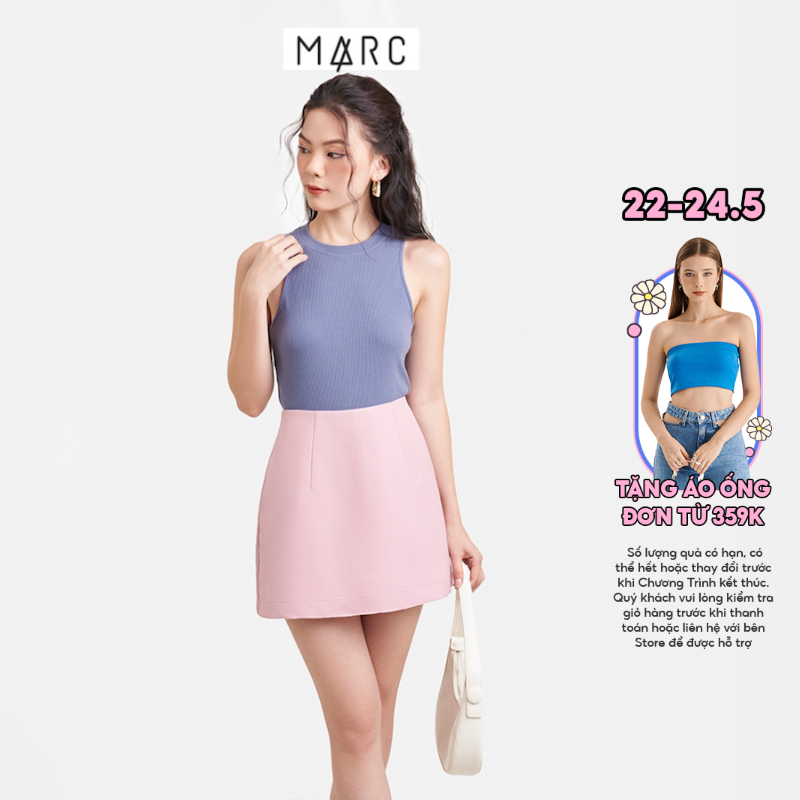 Chân váy chữ A nữ MARC FASHION skort cơ bản 2 túi CBMH092122