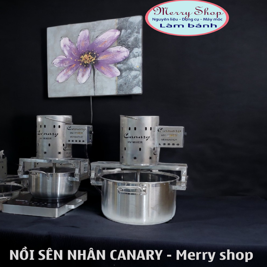 Nồi sên nhân Canary - nồi sên mứt đa năng, công suất mạnh 90W - Có điều tốc - Bảo hành 1 năm - Merry Shop