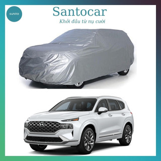 Bạt phủ xe ô tô Huyndai Santafe , bạt trùm xe , bạt che nắng xe ô tô vải dù - Santocar