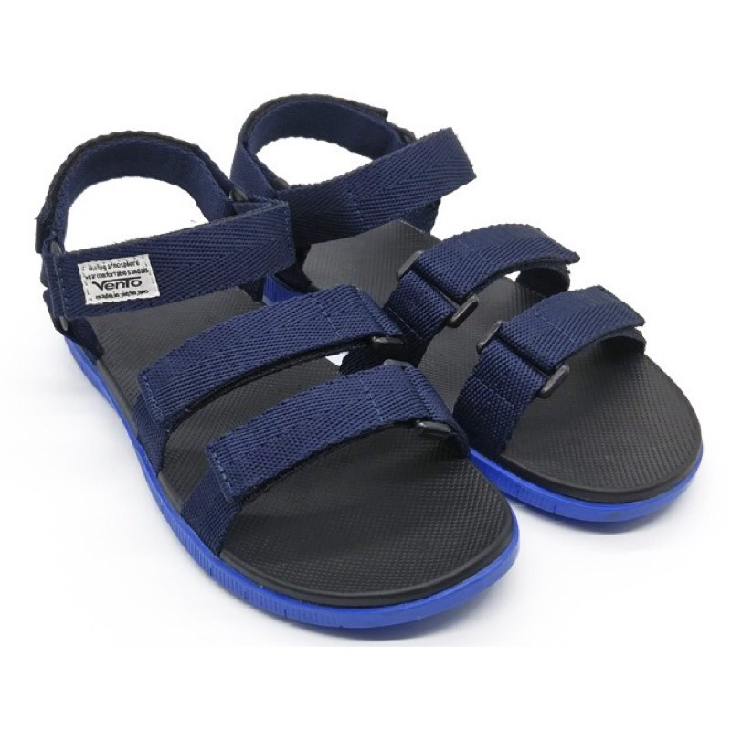 Giày Sandal Quai Ngang Khoá Chính Hãng VENTO Màu Xanh Dương