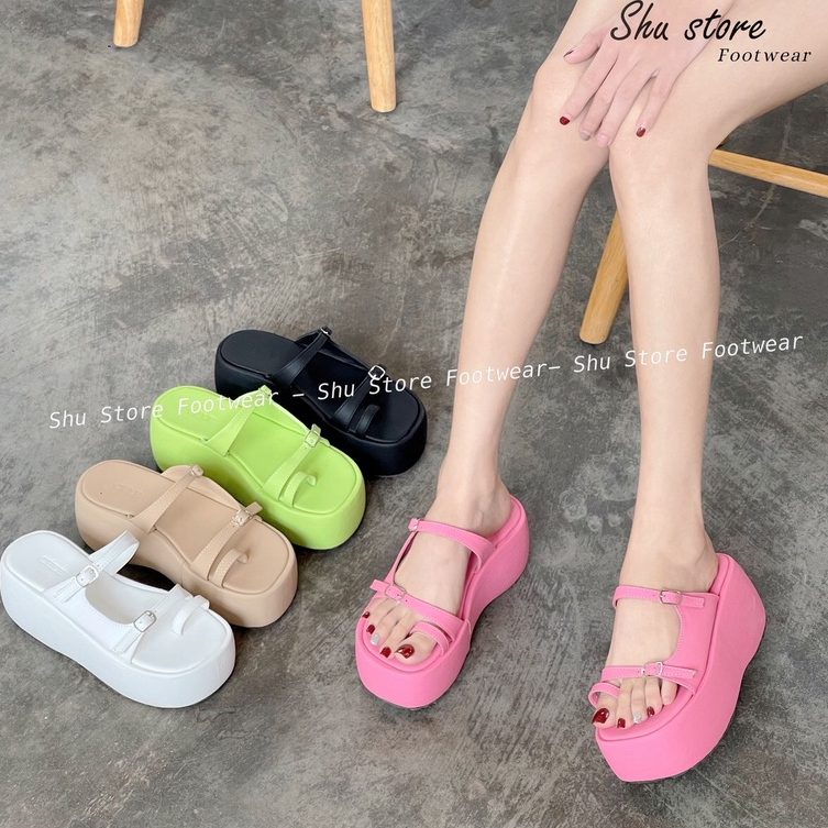 Shu Store | Dép đế xuồng cao xỏ ngón 2 quai ngang mãnh thời trang trẻ trung năng động