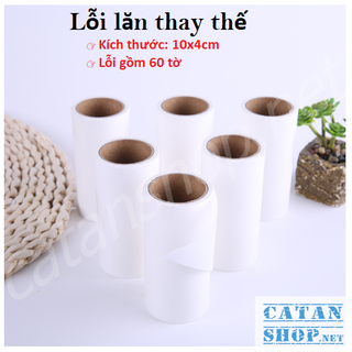 Lõi lăn bụi 10cm làm sạch quần áo, ga giường, lông thú lõi 60 tờ dự phòng thay thế cho cây lăn bụi