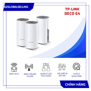 Hệ thống wi-fi mesh tp-link deco e4 dành cho gia đình ac1200 mbps