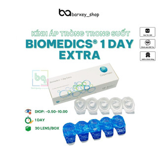 [Sử Dụng 1 Ngày] Kính Áp Tròng Mỹ Không Màu BIOMEDICS 1 DAY EXTRA [độ từ -1,00 → -10,00]