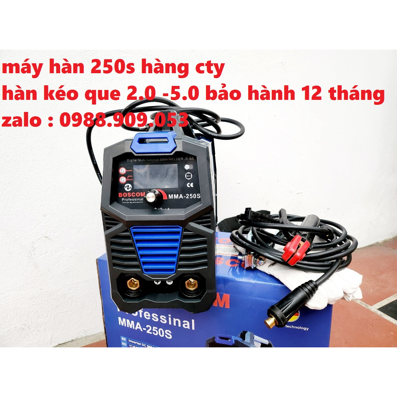 Máy hàn điện tử MMA - 250S - Hàn kéo que 4.0 - Dành cho các anh em thợ công trình