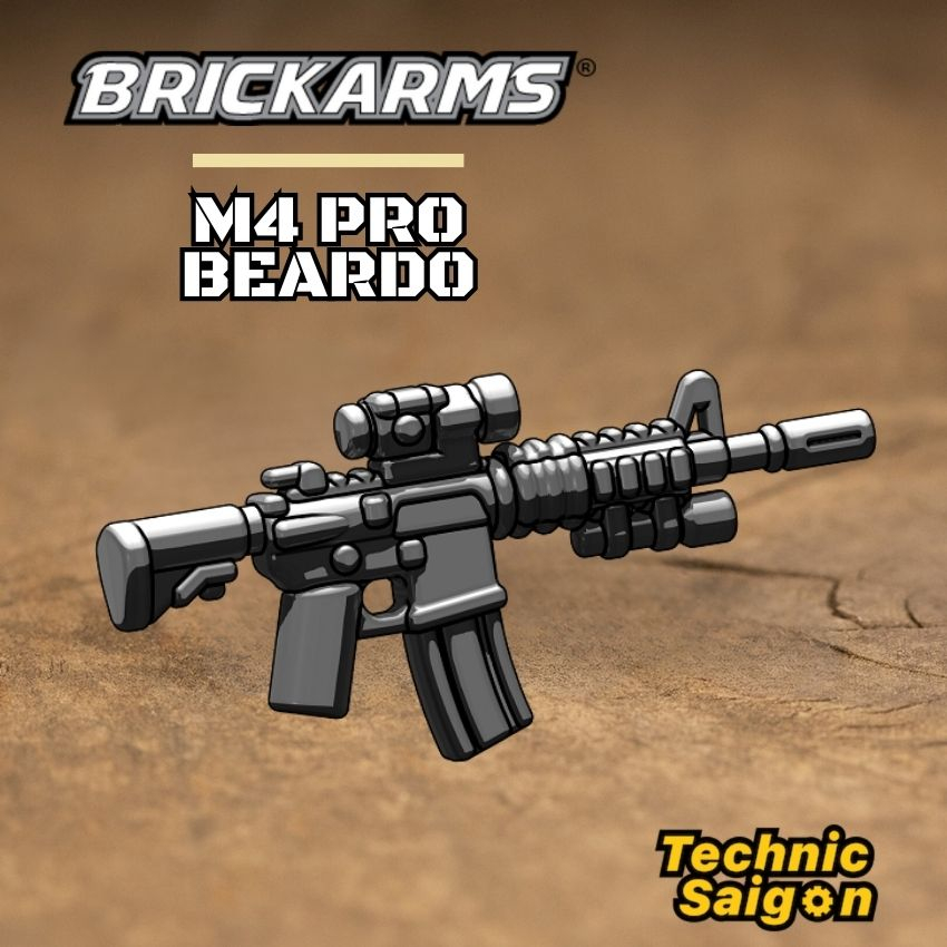 BrickArms Súng trường M4 Pro Beardo cho nhân vật LEGO - Technic Saigon