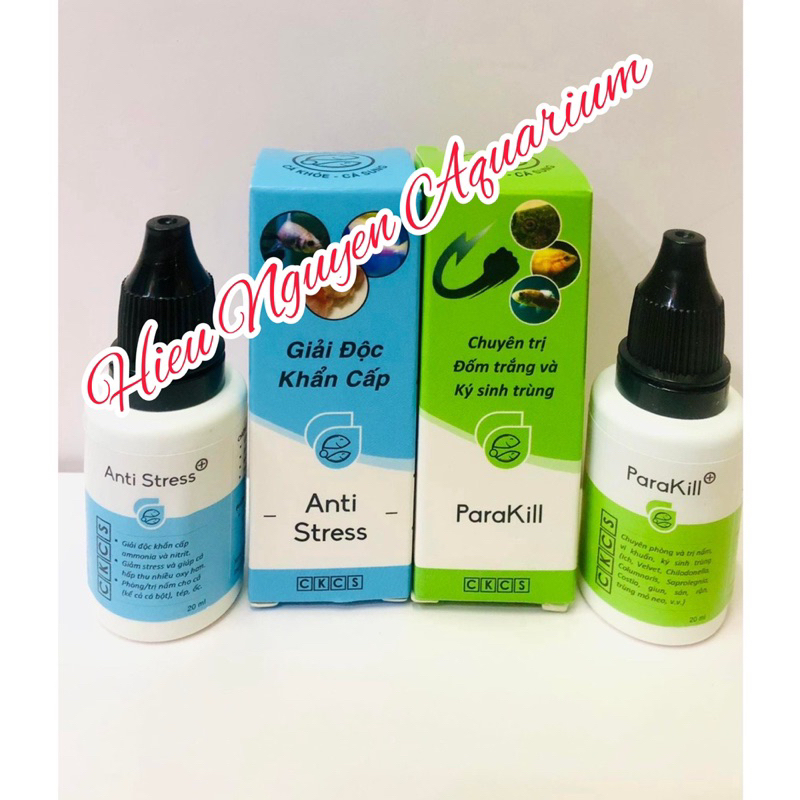 Anti-Stress, Para-kill và TopTop dưỡng cá, nhiễm các loại nấm và viêm sưng lỡ loét