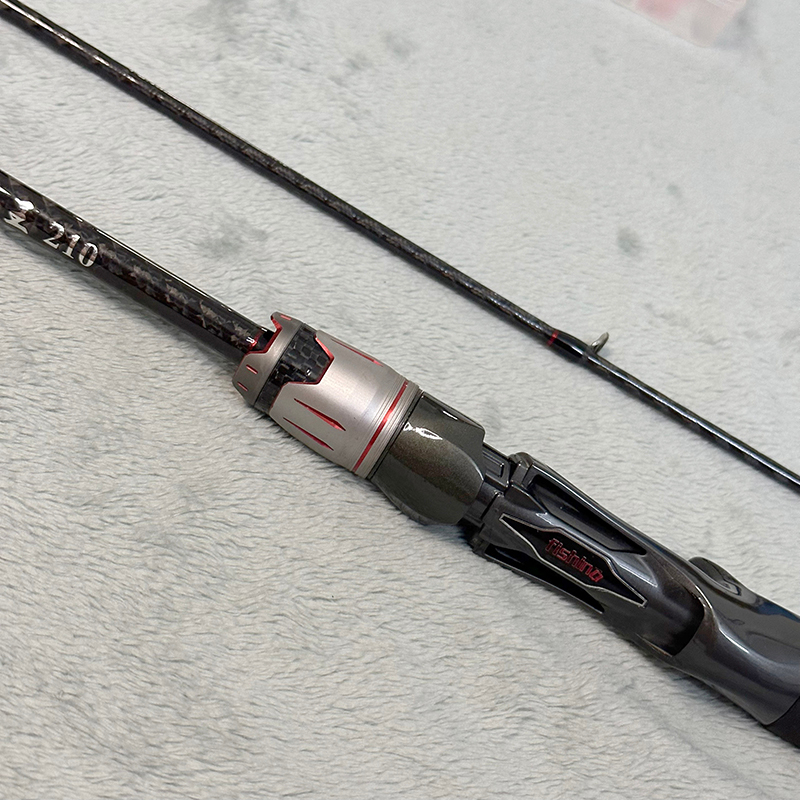 Bộ cần Lure Carbon Hi Power Máy ngang Titan Ánh Tím Tặng kèm Dây câu PE và phụ kiện, Cần câu lure giá rẻ