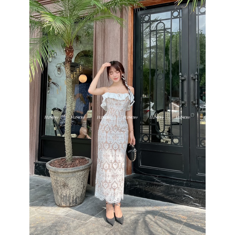 ĐẦM REN 2 DÂY   -  J04442