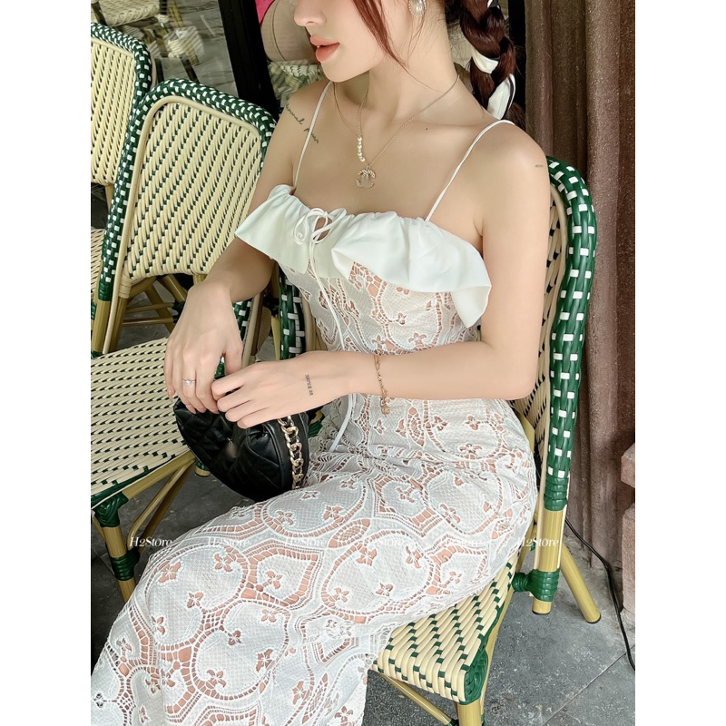 ĐẦM REN 2 DÂY   -  J04442