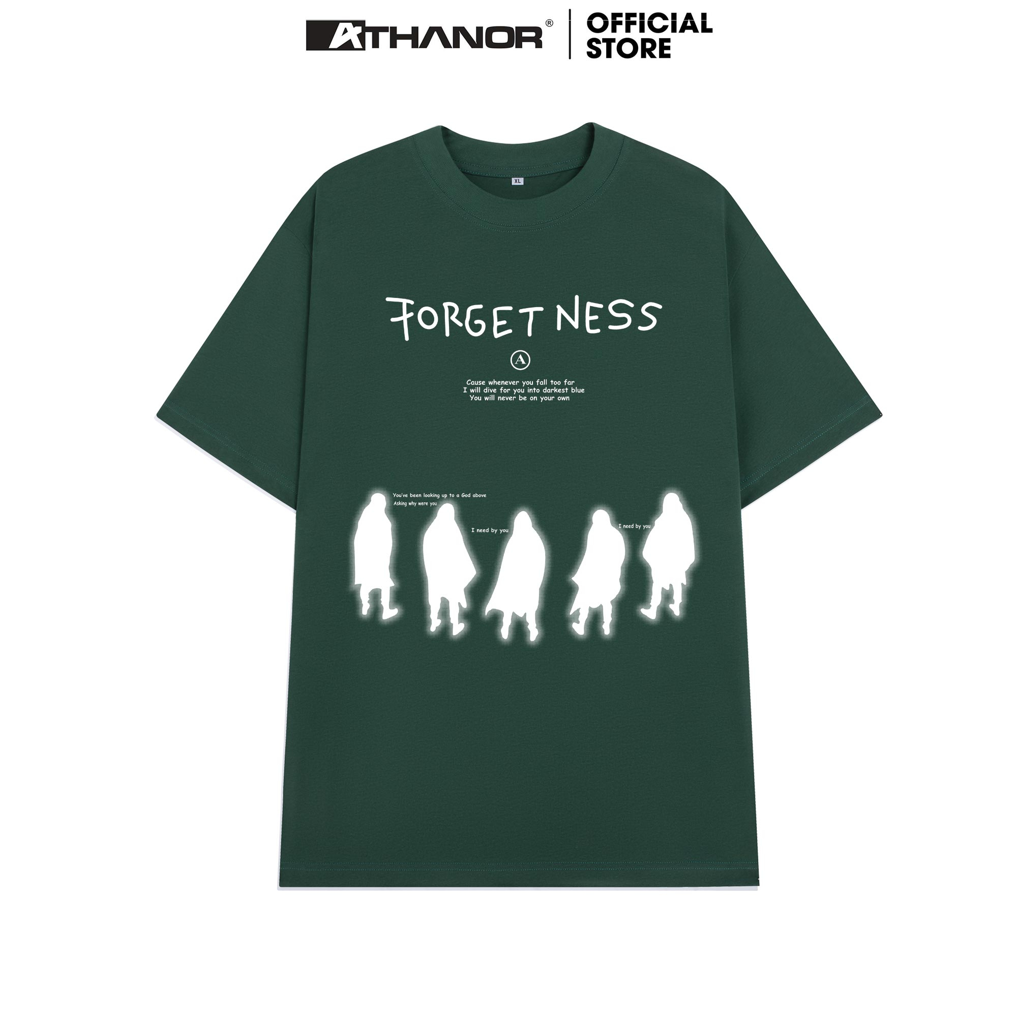 Áo thun ATHANOR chính hãng 100% cotton premium unisex form rộng mẫu FORGETNESS