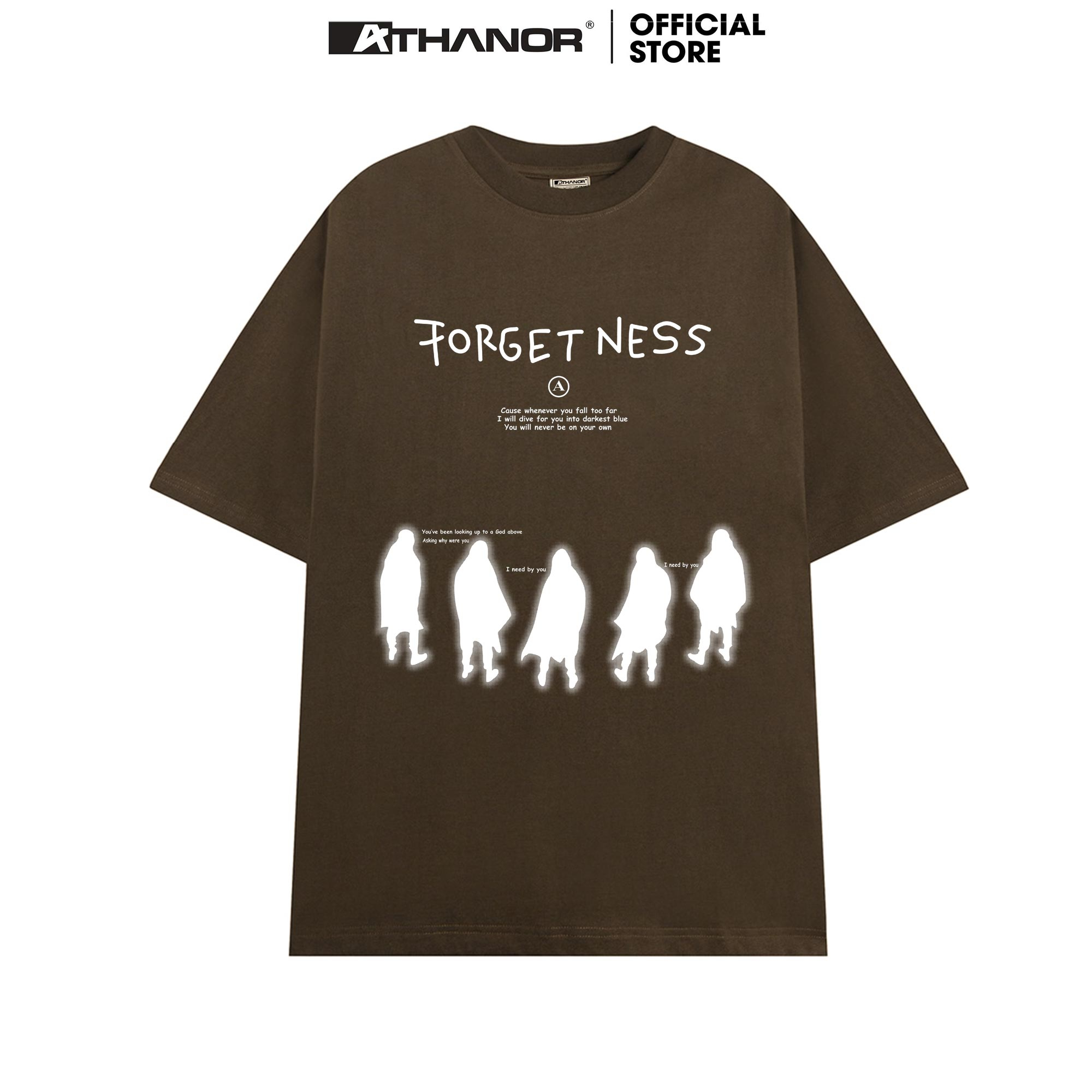 Áo thun ATHANOR chính hãng 100% cotton premium unisex form rộng mẫu FORGETNESS