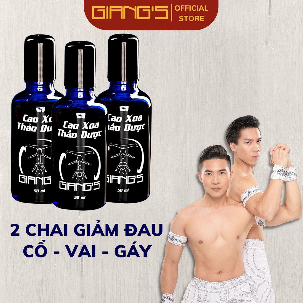 Cao xoa bóp thảo dược giảm đau Cổ-Vai-Gáy, Dầu xoa bóp gia truyền Quốc Cơ-Quốc Nghiệp 50ml