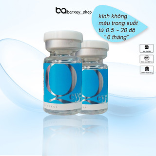,[Sử Dụng 6 Tháng] Kính Áp Tròng Không Màu Qeye Hàn Quốc [độ từ -1,00 → -20,00] - BARXEYSHOP