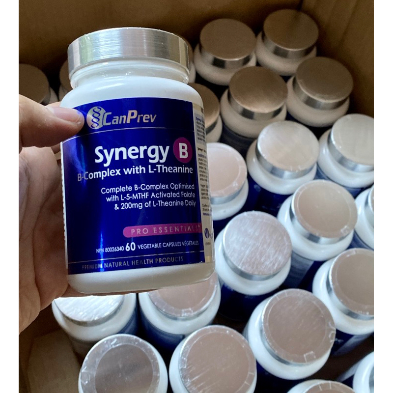 CanPrev Synergy B Complex with L-Theanine, 60 Viên