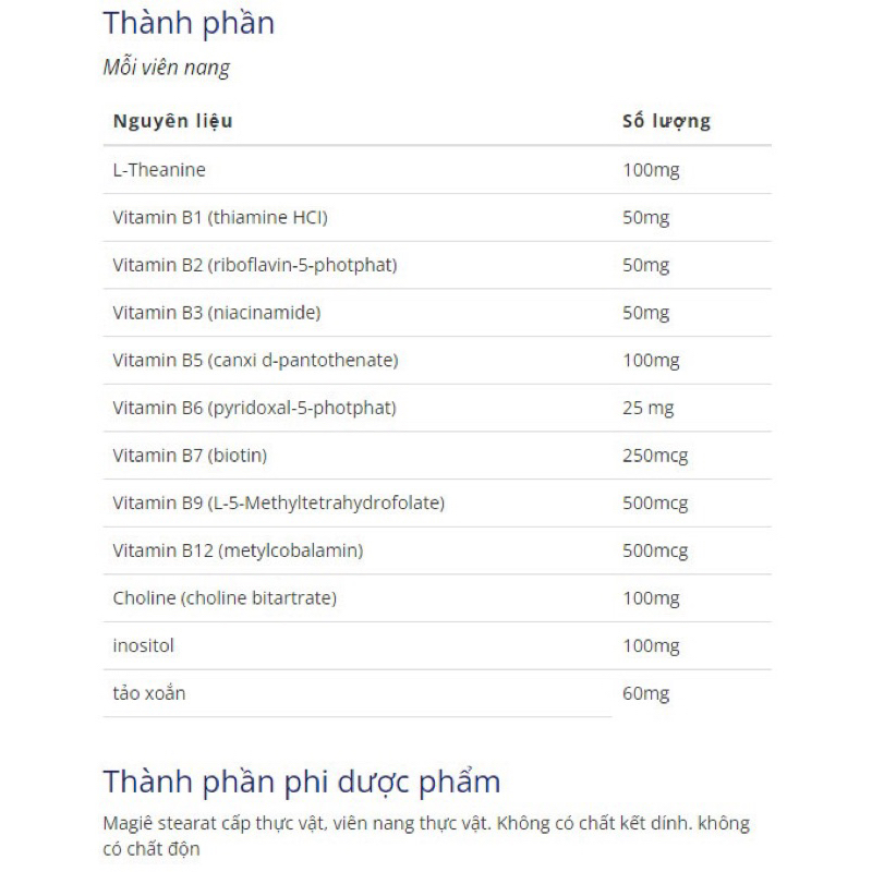 CanPrev Synergy B Complex with L-Theanine, 60 Viên