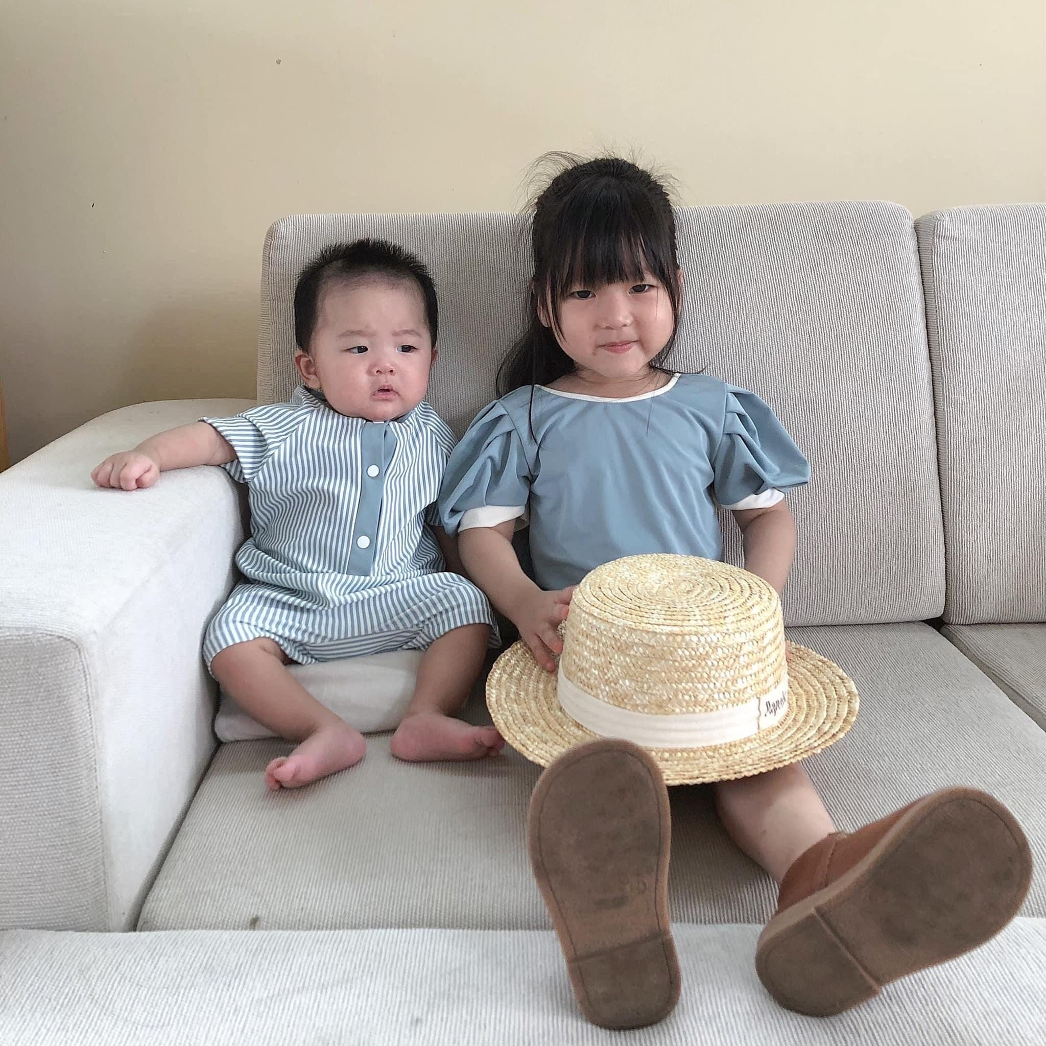 Đồ bơi cho bé trai vải thun lạnh chuyên dụng đi biển dáng liền thân