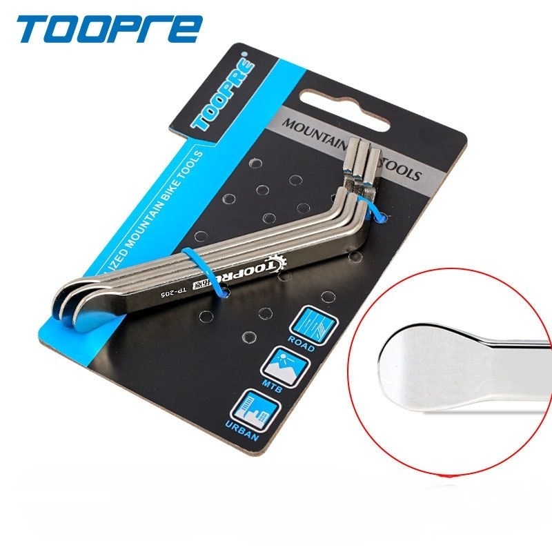 Bộ 3 cây nạy vỏ, móc lốp xe đạp Toopre bằng thép
