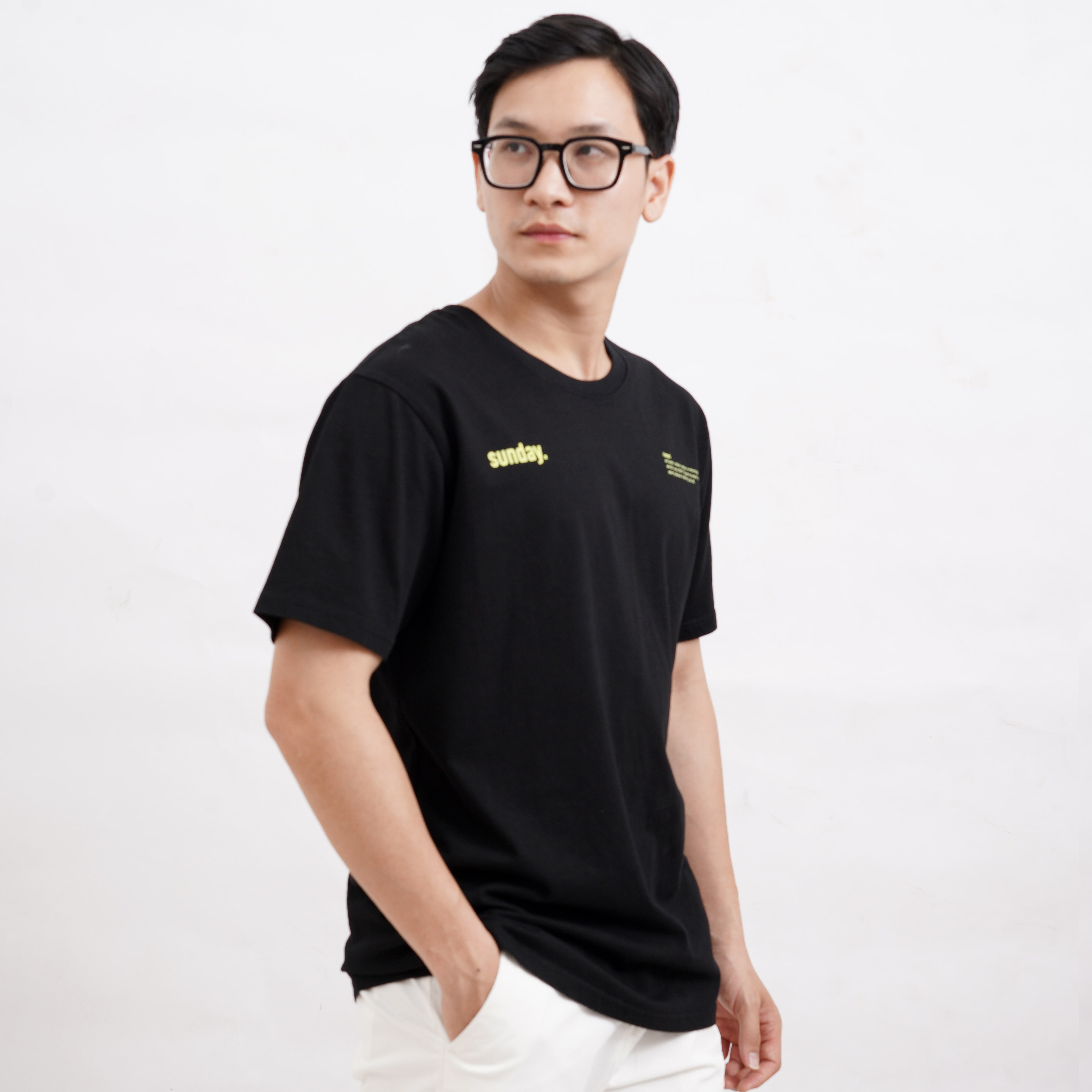 Áo thun in hình S23 SUN DAY TEE form basic - THE GMEN ELEGANT EST 2017