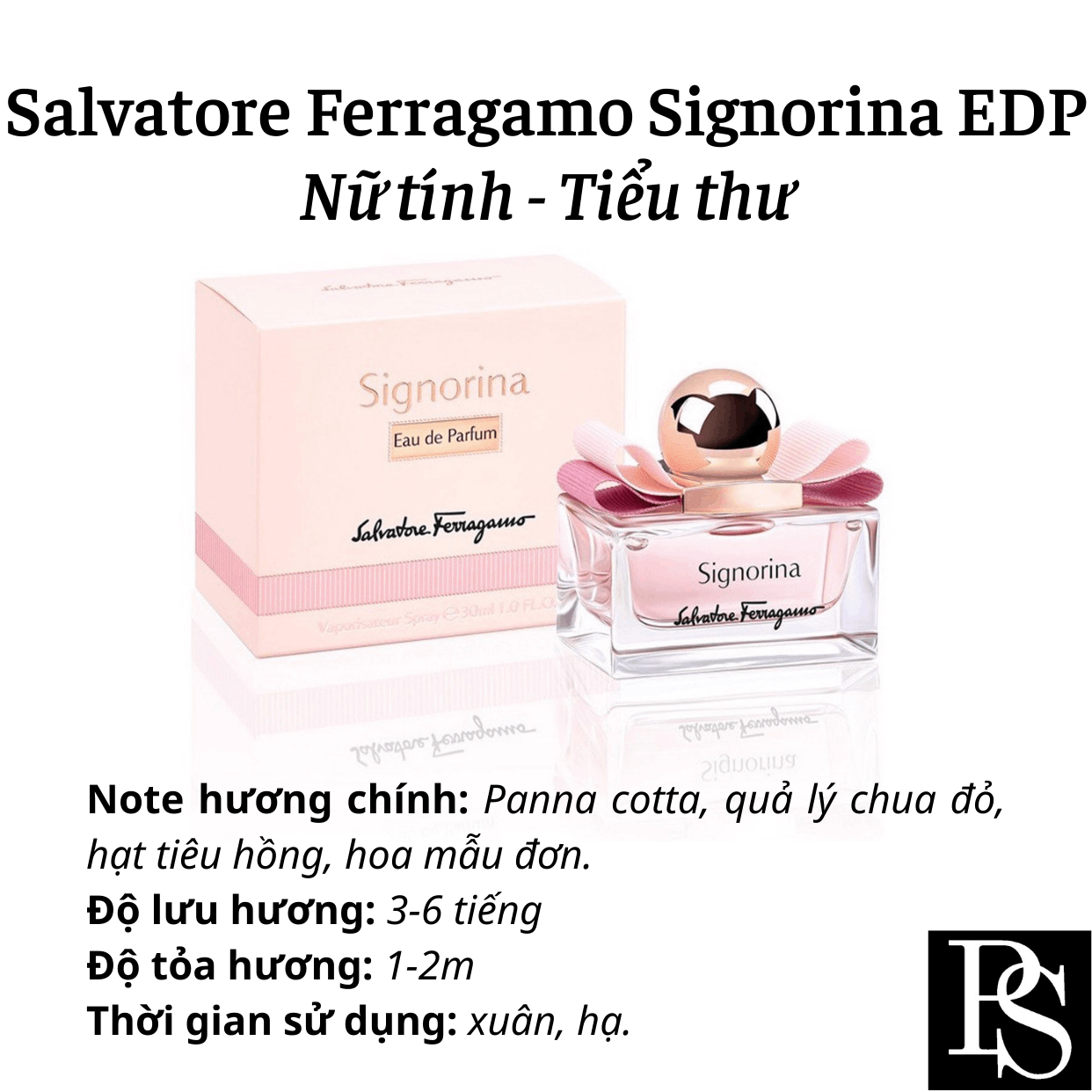 Nước hoa Signorina Salvatore  Edp- Ribelle- In Fiore- Misteriosa
