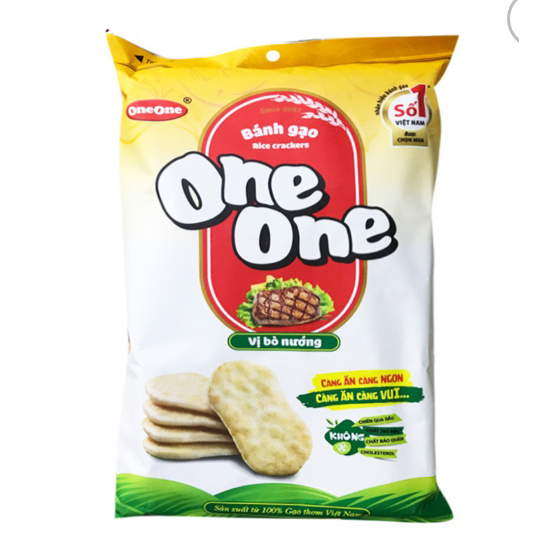 BÁNH GẠO ONE ONE VỊ BÒ NƯỚNG/ TÔM NƯỚNG 150G