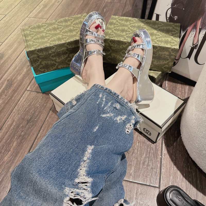 DÉP XUỒNG 7 PHÂN QUAI NGANG PHỐI NƠ SIÊU XINH CHẤT DA SI MÀU MỀM ÊM CHÂN