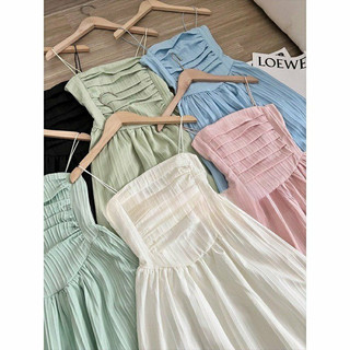 Váy cúp ngực, đầm 2 dây, Đầm hai dây Lou dress GiGi Store