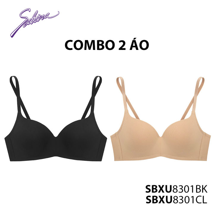 Combo 2 Áo Lót Không Gọng Mút Đệm Mỏng Vừa Basic Pretty Perfect By Sabina SBXU8301 (Có mã mới NBU23008)