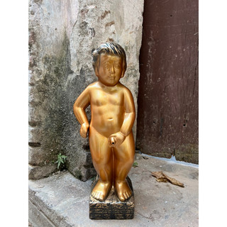 [TƯƠNG TRANG TRÍ TIỂU CẢNH]-Tượng thằng bé đứng tè cao 40cm