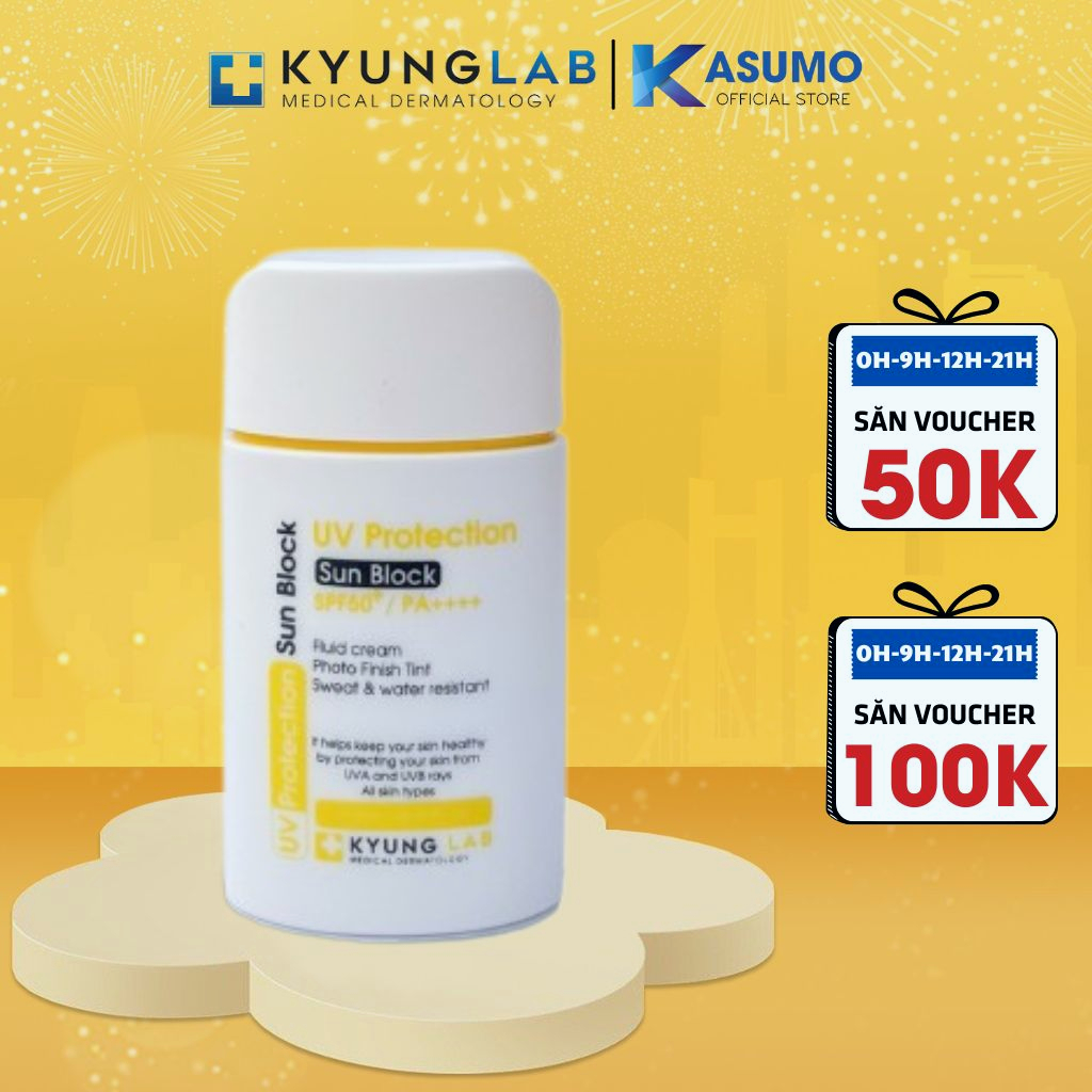 Kem chống nắng Kyunglab, chống nắng 7 màng lọc UV Protection Sun Block SPF50+/PA++++ bảo vệ da dành cho da nhạy cảm, yếu