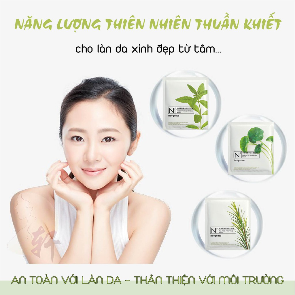 [TINO UYCA] MẶT NẠ LÀM DỊU DA, LÀNH TÍNH, CHIẾT XUẤT TỪ THIÊN NHIÊN SIÊU HOT NEOGENCE N3