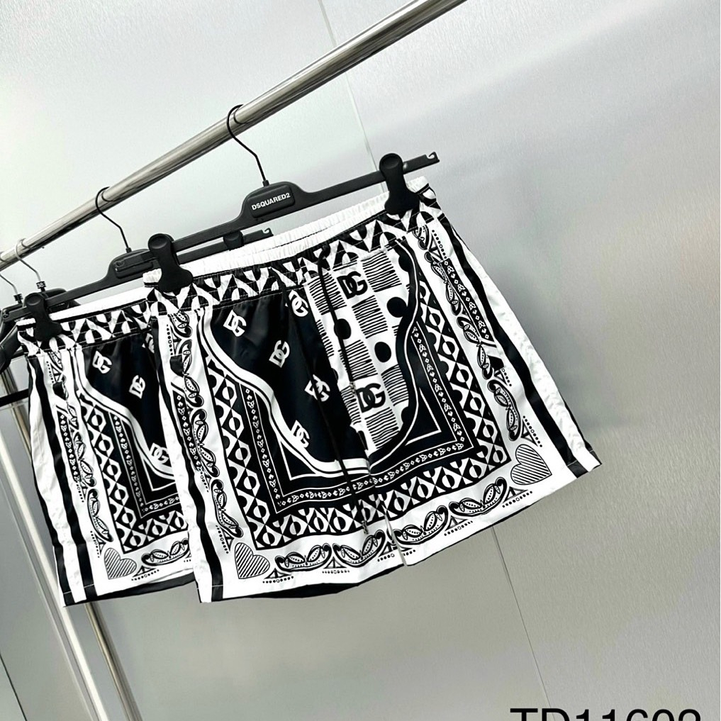 Quần Short Gió D.G Phối Thiết Kế Cạp Chun, Quần Đùi Gió Hoạ Tiết Thổ Cẩm Siêu Đẹp