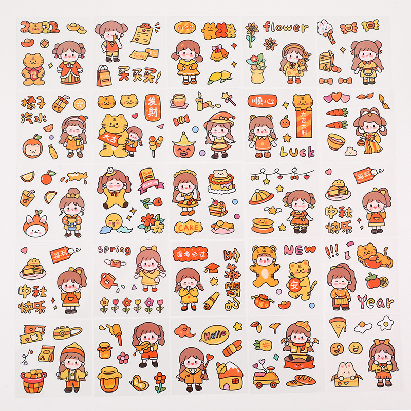 Sticker cute anime dán mũ bảo hiểm,vở,bút đồ dùng học tập / 1 tấm - sticker hoạt hình - GIAO NGẪU NHIÊN - HIKOMA STORE