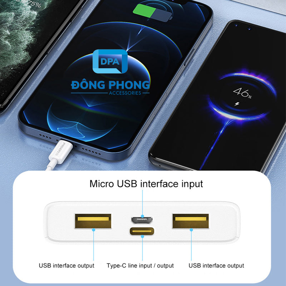 Pin Dự Phòng Pisen TS-D314 10500mah 22.5W Chính Hãng